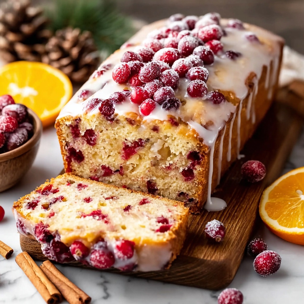 Cranberry Orange Loaf with Citrus Glaze Recipe - Recipe Image