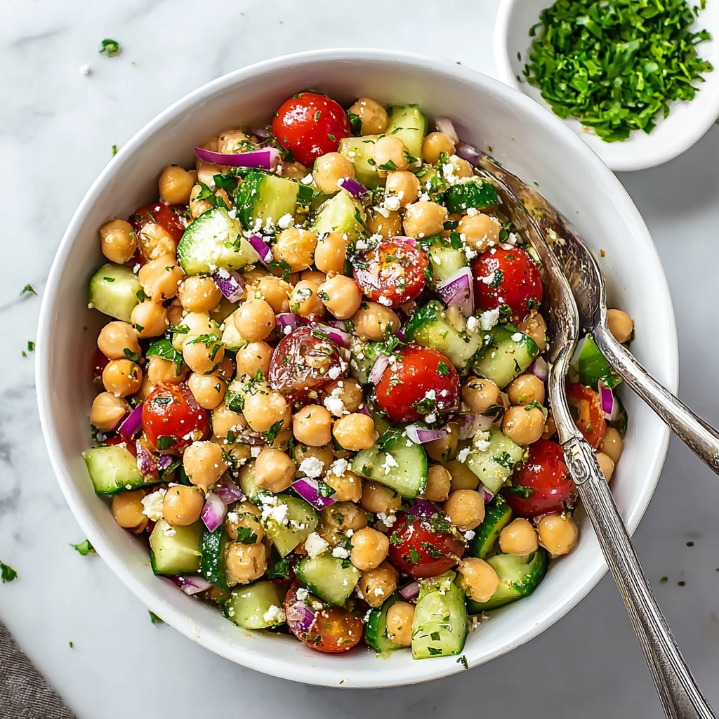 Mediterranean Chickpea Salad Recipe - Recipe Image