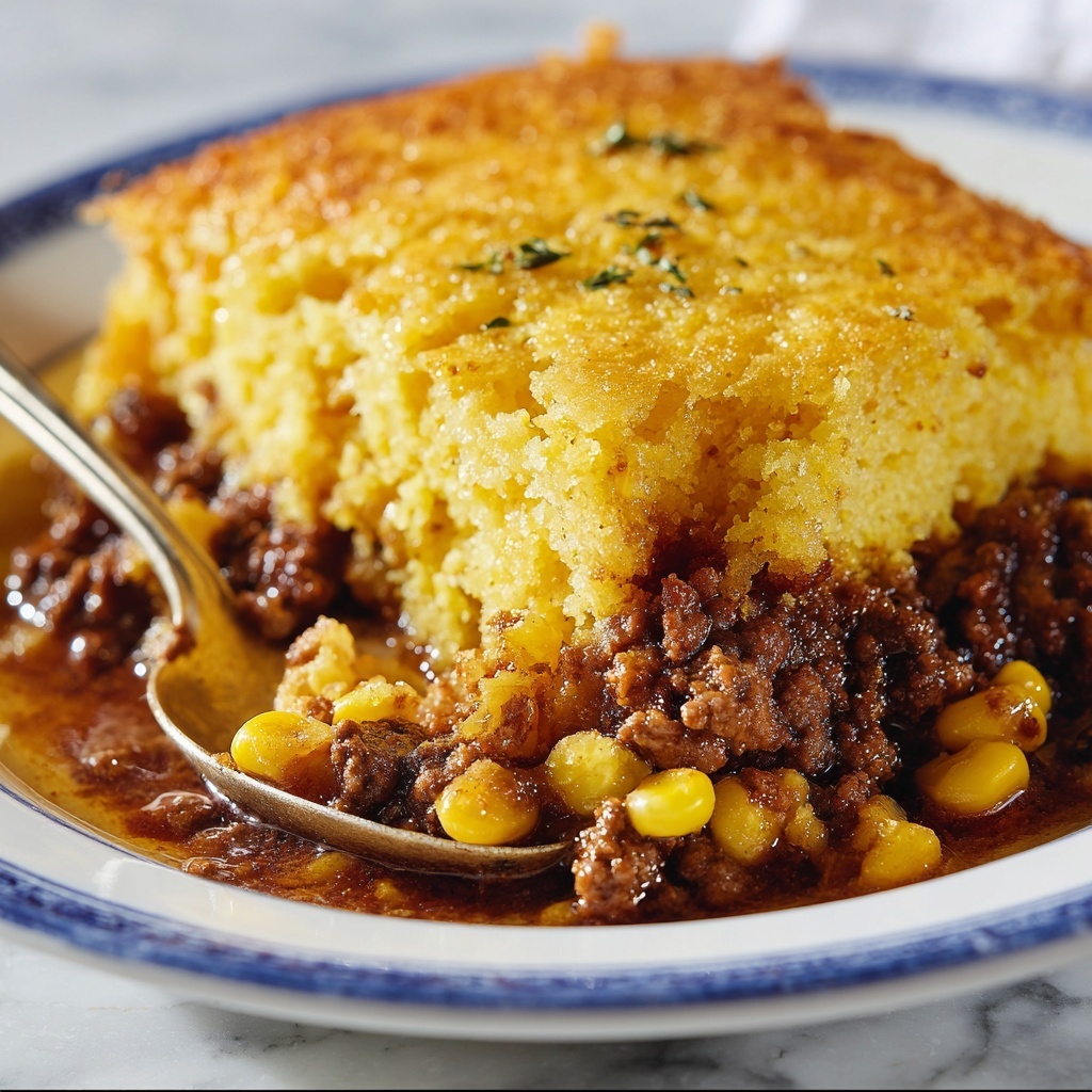 Easy Cowboy Cornbread Casserole Recipe - Recipe Image
