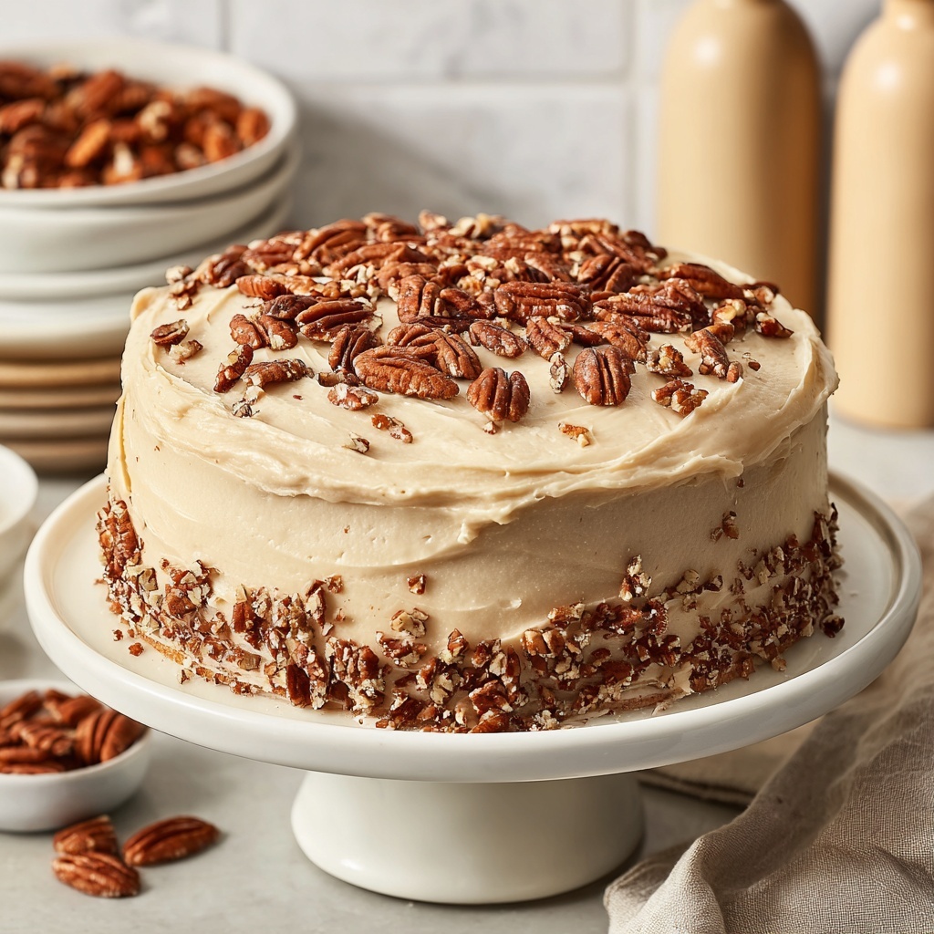 Butter Pecan Cake Recipe - Recipe Image