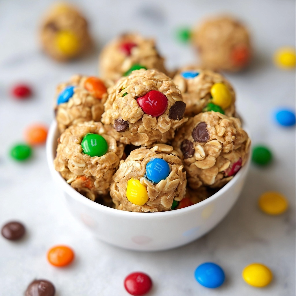 No-Bake M&M Energy Bites Recipe - Recipe Image