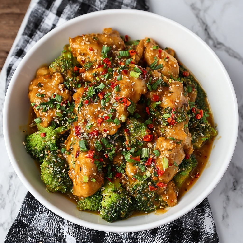 Garlic Chicken with Broccoli Recipe - Recipe Image