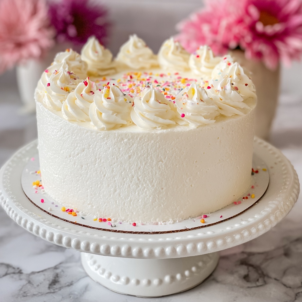 Classic White Cake Recipe - Recipe Image