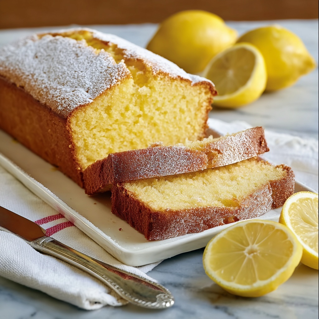 Old-Fashioned Lemon Pound Cake Recipe - Recipe Image