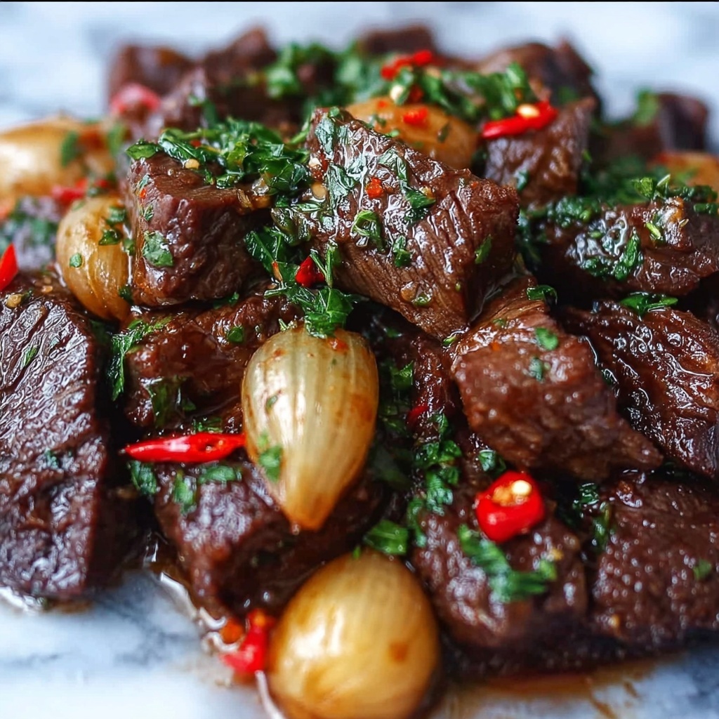 Slow Cooker Garlic Butter Beef with Creamy Potatoes Recipe - Recipe Image