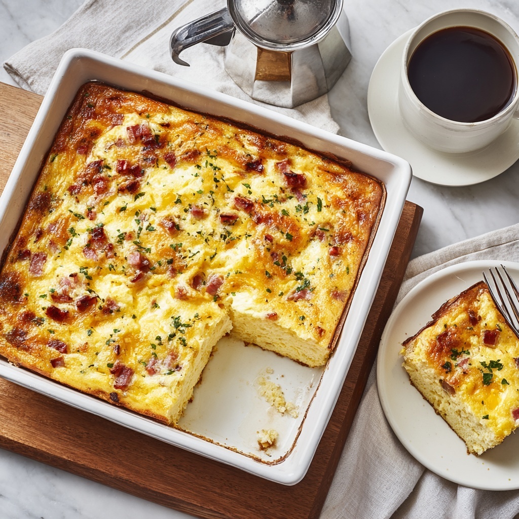 Easy Denver Omelet Hash Brown Casserole Recipe - Recipe Image