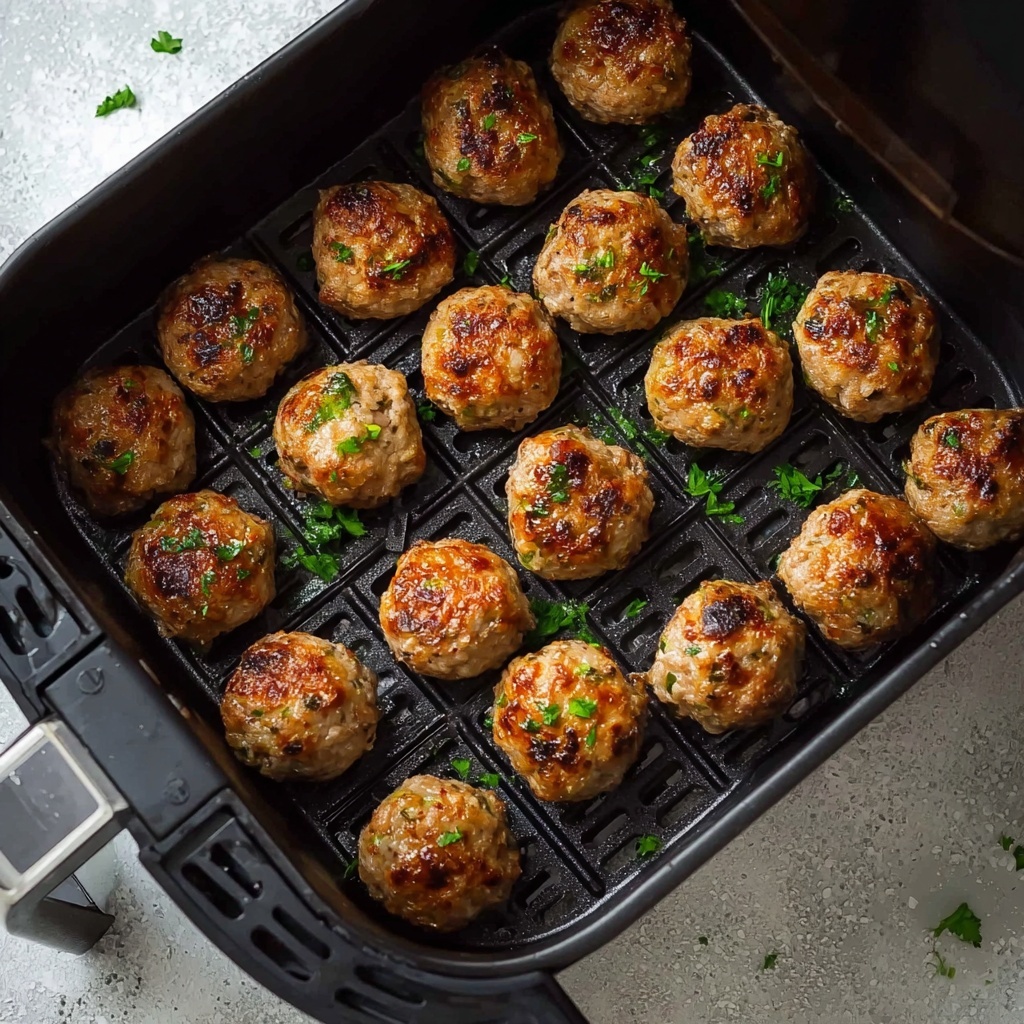 Air Fryer Chicken Parmesan Meatballs Recipe - Recipe Image