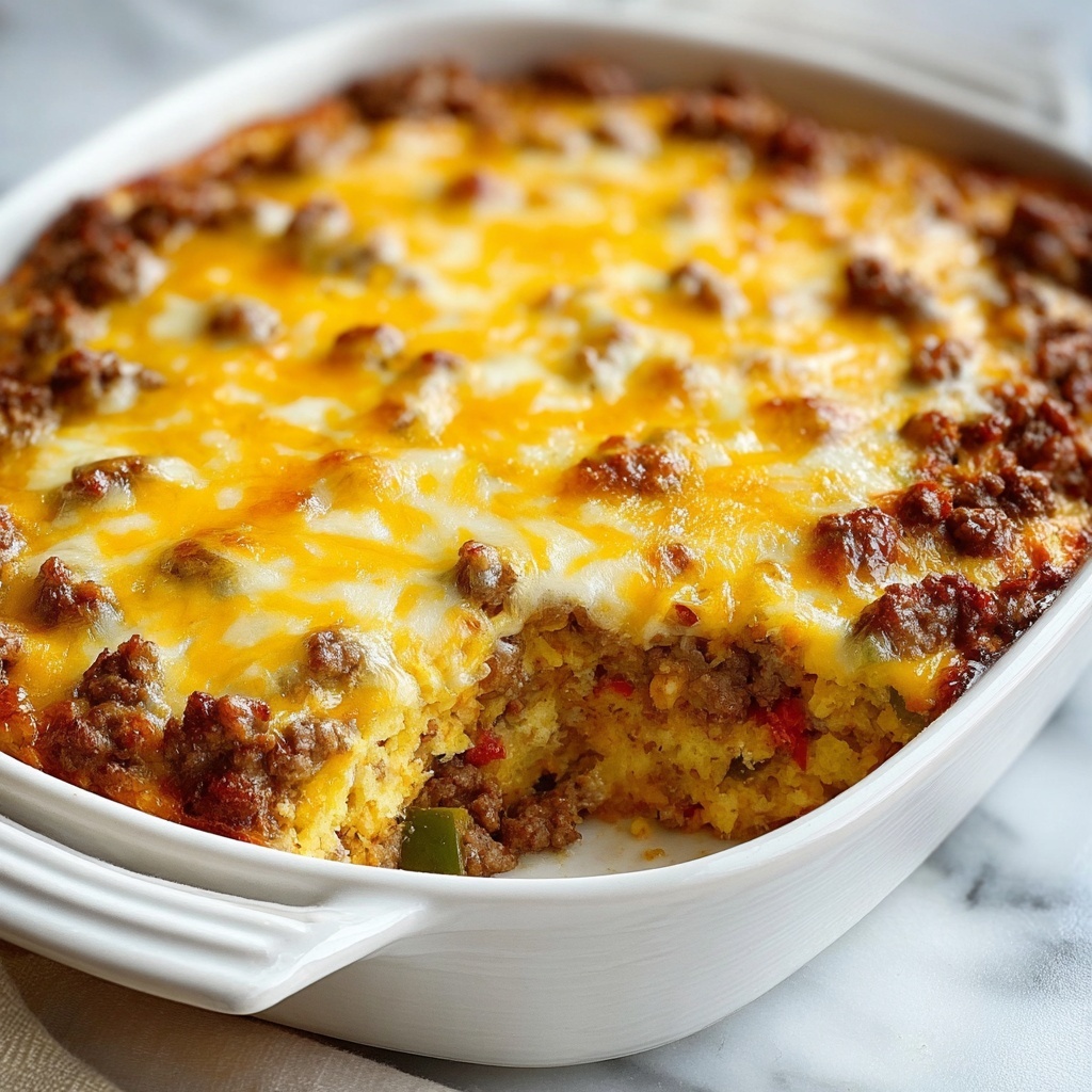 Cheesy Low-Carb Taco Casserole Recipe - Recipe Image