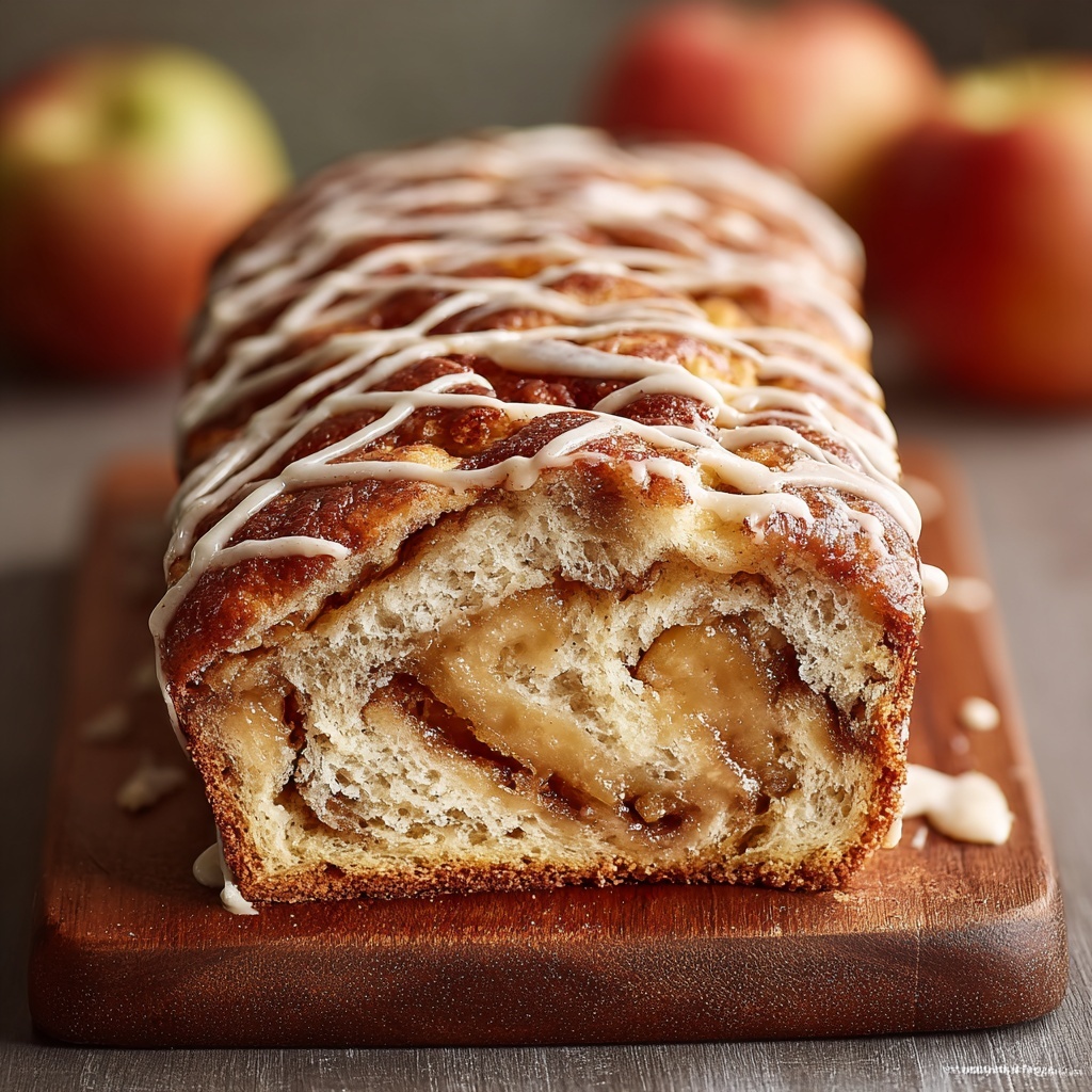 Cinnamon Swirl Apple Fritter Bread Recipe - Recipe Image
