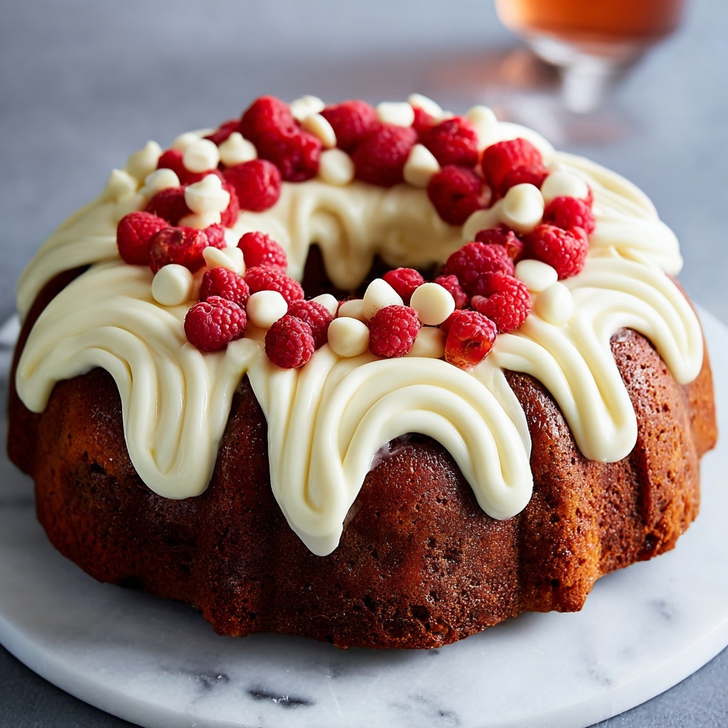 White Chocolate Raspberry Bundt Cake Recipe - Recipe Image