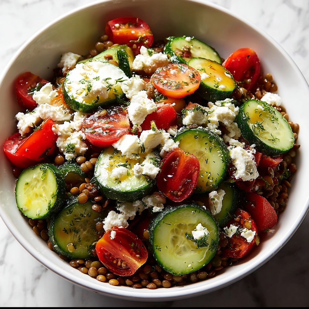 Greek Lentil Salad with Feta Recipe - Recipe Image