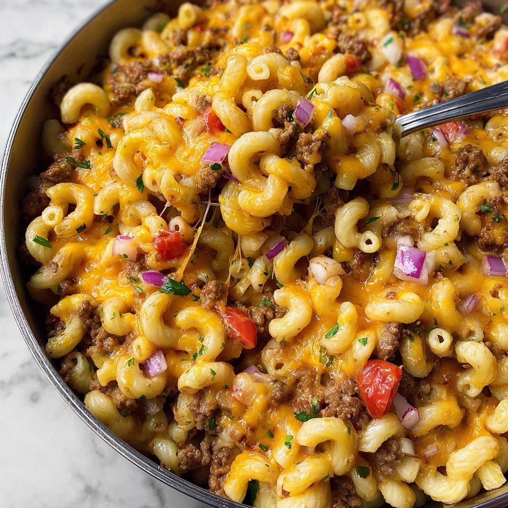 Cheeseburger Skillet Magic: 25-Min Comfort Food Delight Recipe - Recipe Image