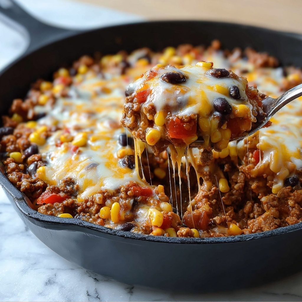 Beef Enchilada Skillet Recipe - Recipe Image