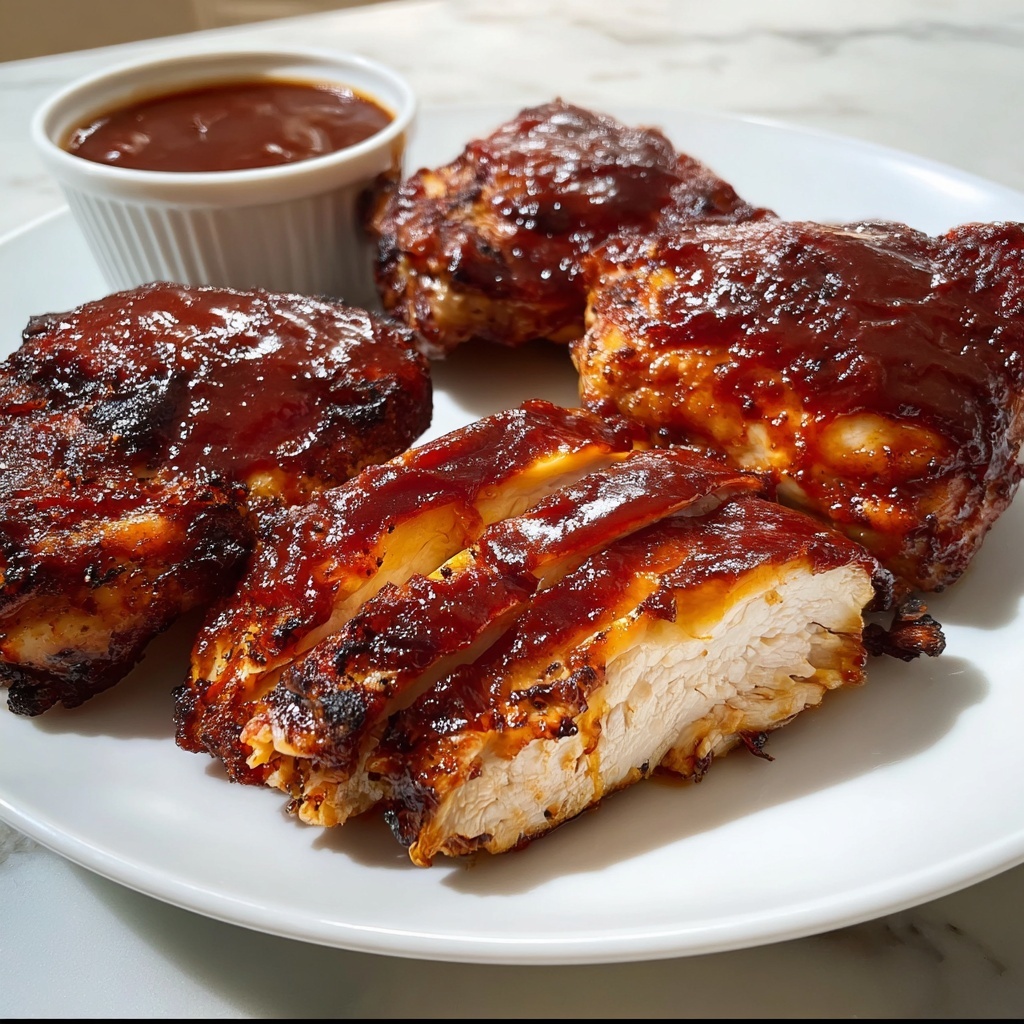 Baked BBQ Chicken Thighs: 5 Secrets to Finger-Licking Flavor Recipe - Recipe Image