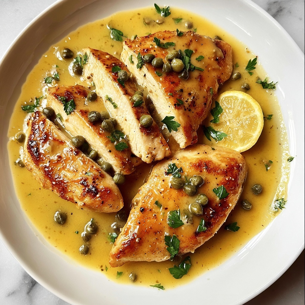 Italian Lemon Chicken Piccata (Light) Recipe - Recipe Image