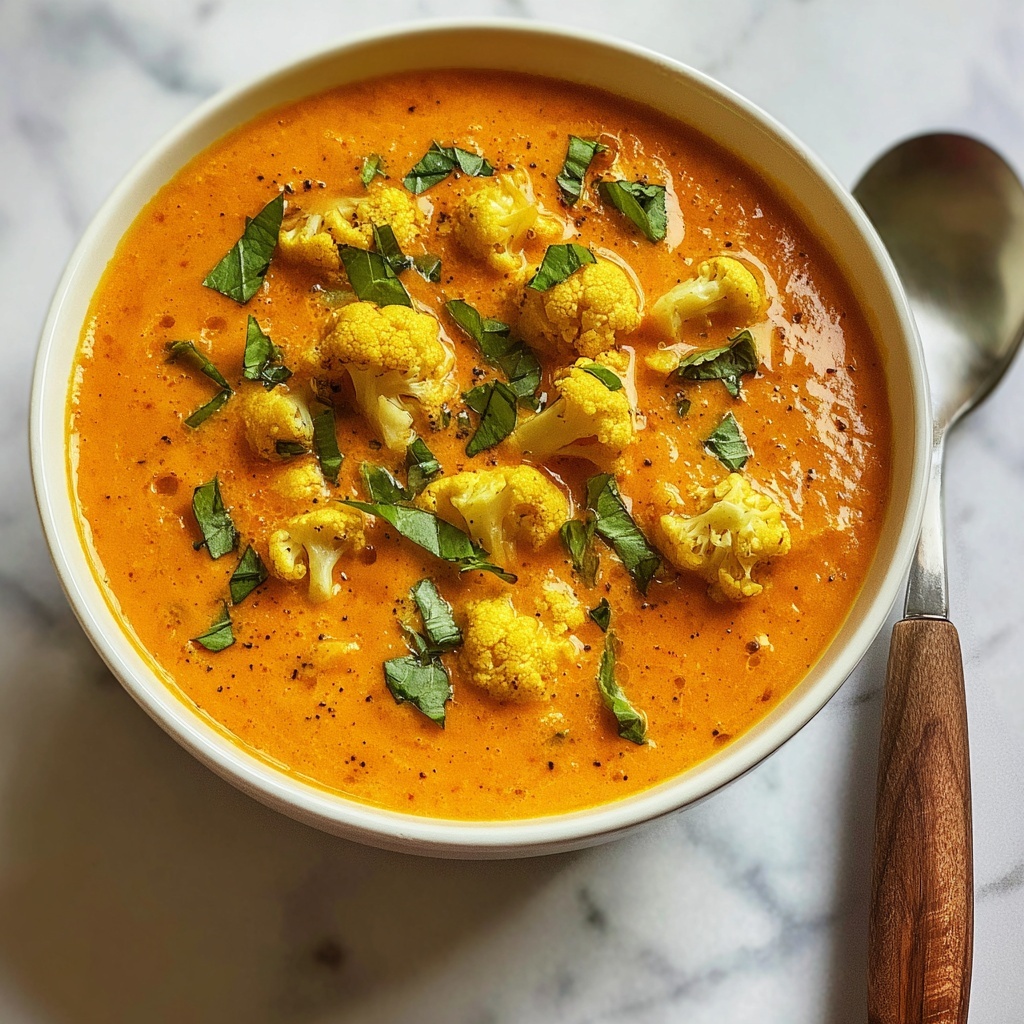 Cauliflower Turmeric Soup Recipe - Recipe Image