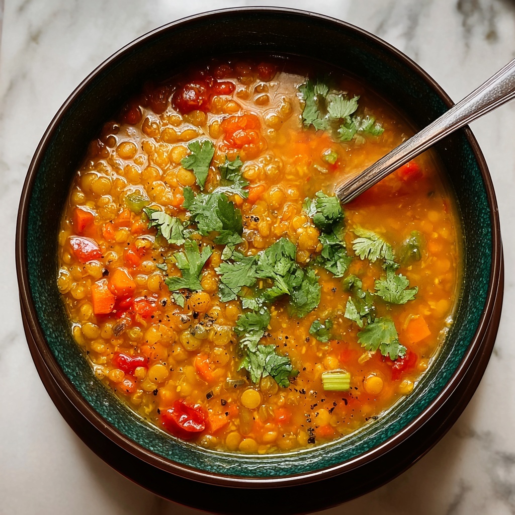 Spicy Moroccan Lentil Soup: 5 Steps to Cozy Comfort Recipe - Recipe Image