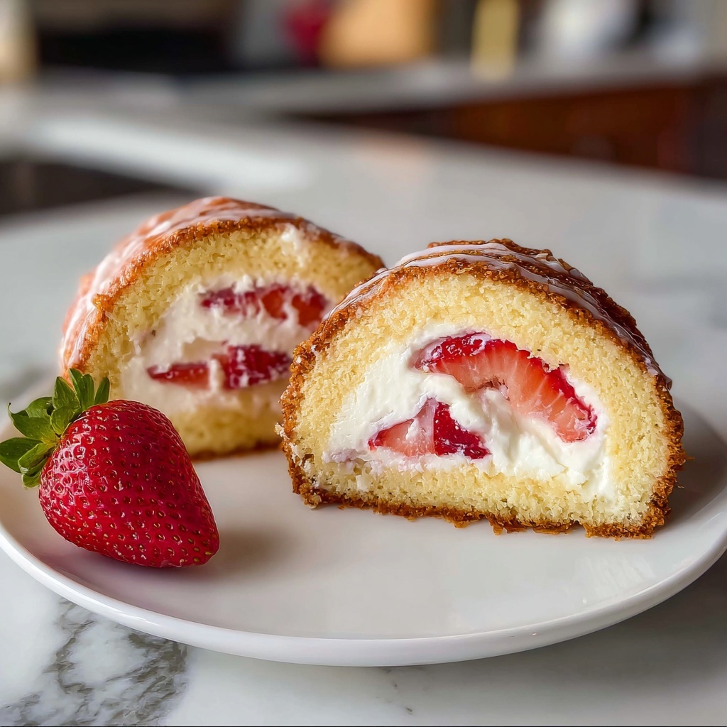 Strawberry Shortcake Cheesecake Rolls Recipe - Recipe Image