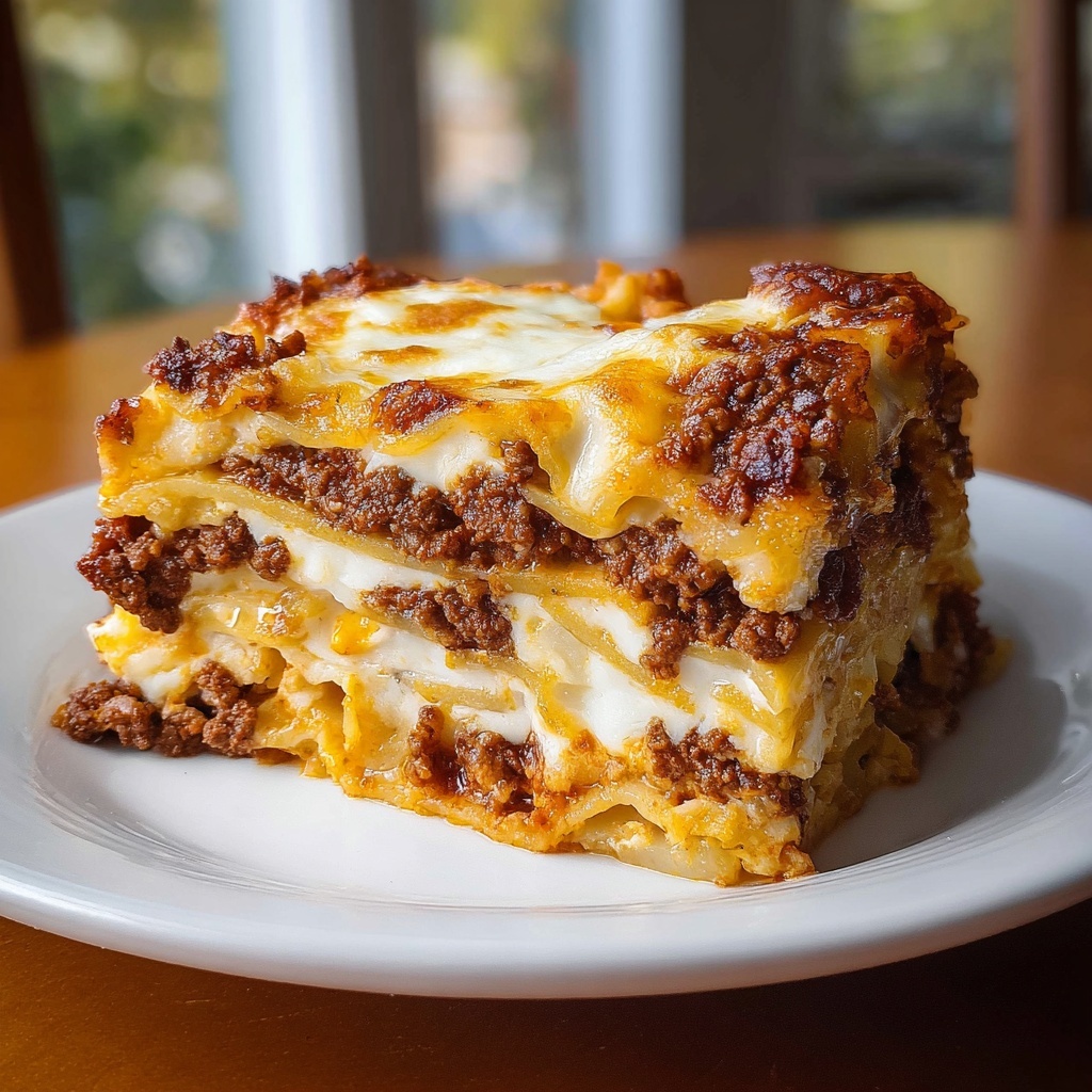 Cheeseburger French Fry Casserole Recipe: 5 Comforting Layers Recipe - Recipe Image