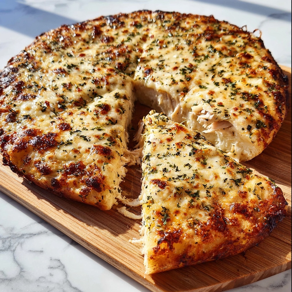 Garlic Alfredo Chicken Pizza Recipe - Recipe Image