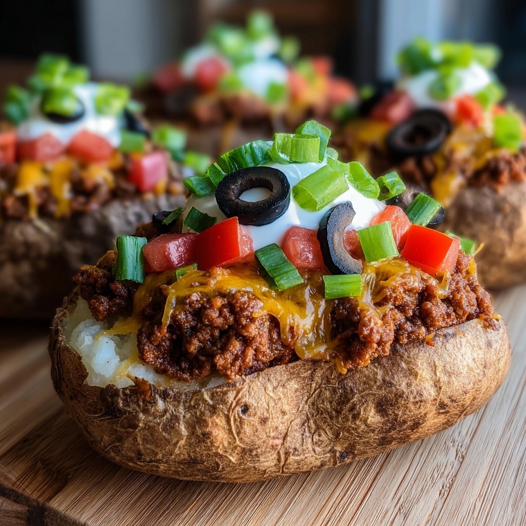 Taco Stuffed Baked Potatoes Recipe: 9 Ways to Delight Recipe - Recipe Image