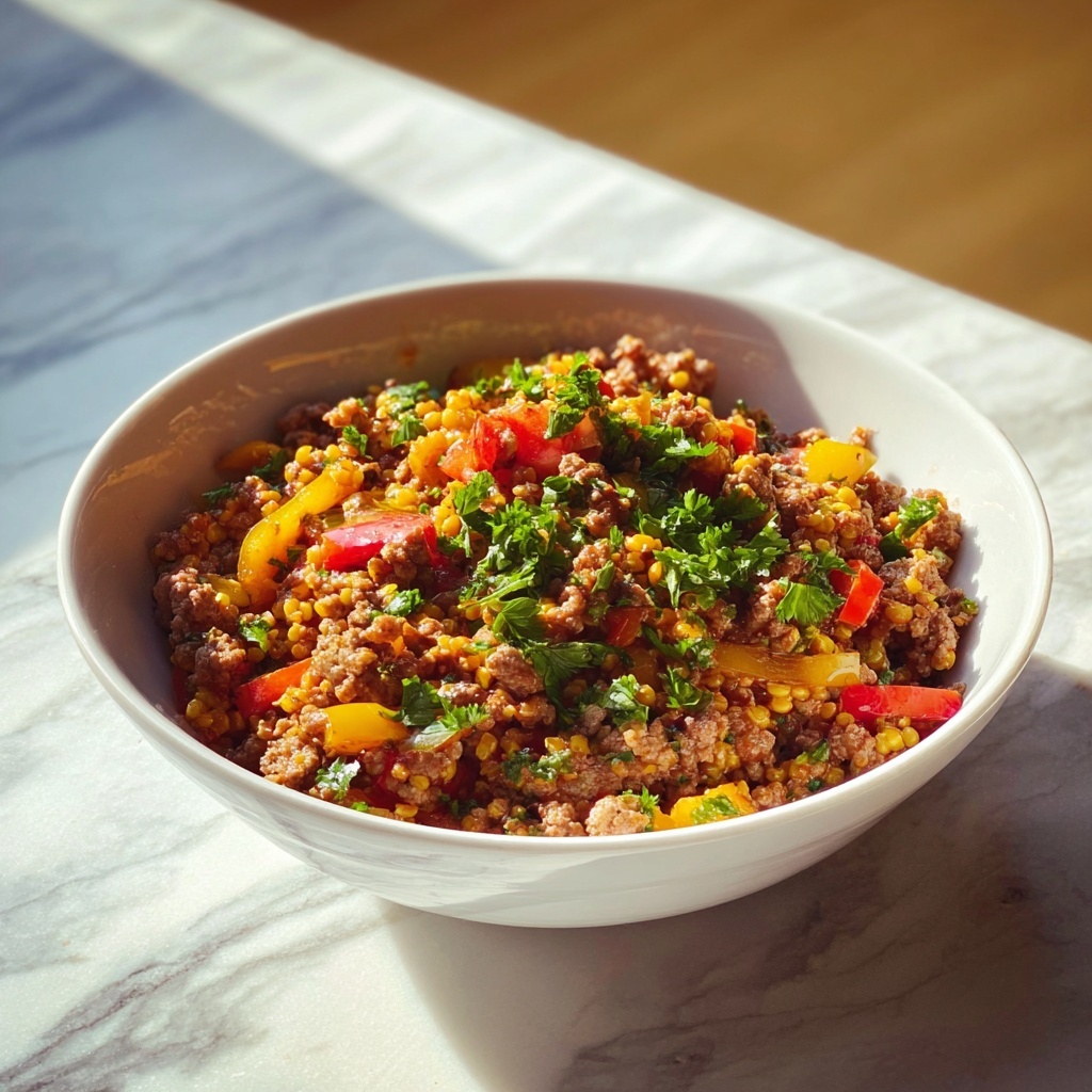Cauliflower Rice Turkey Bowl Recipe - Recipe Image