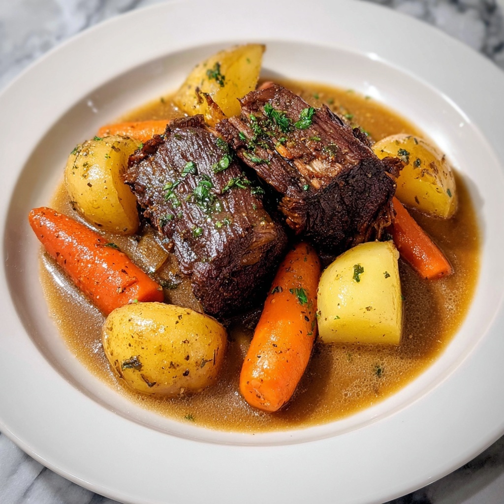 Crockpot Chuck Roast Recipe: 5 Steps to Comforting Bliss Recipe - Recipe Image