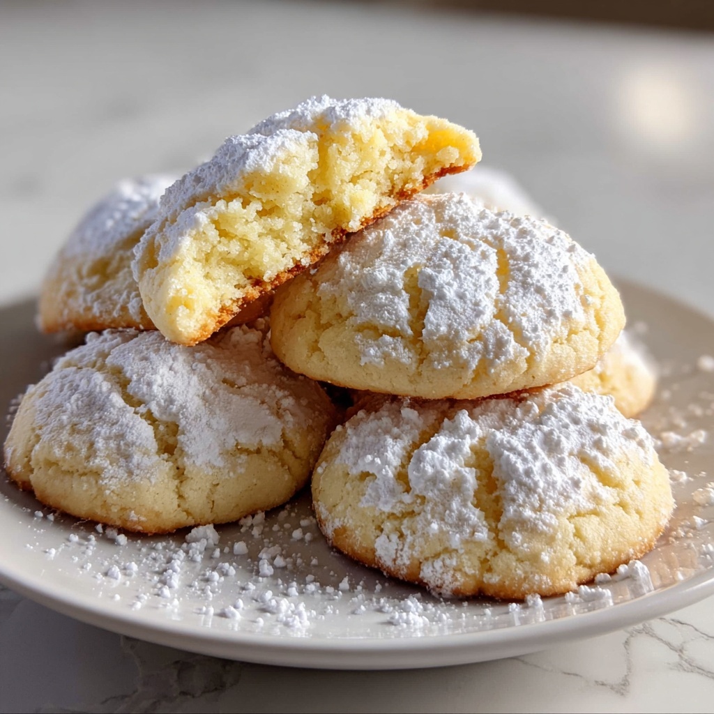 Christmas Ooey Gooey Butter Cookies Recipe - Recipe Image