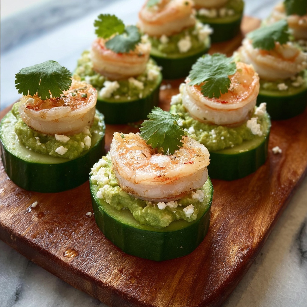 Shrimp Cucumber and Avocado Bites: 7 Refreshing Delights Recipe - Recipe Image