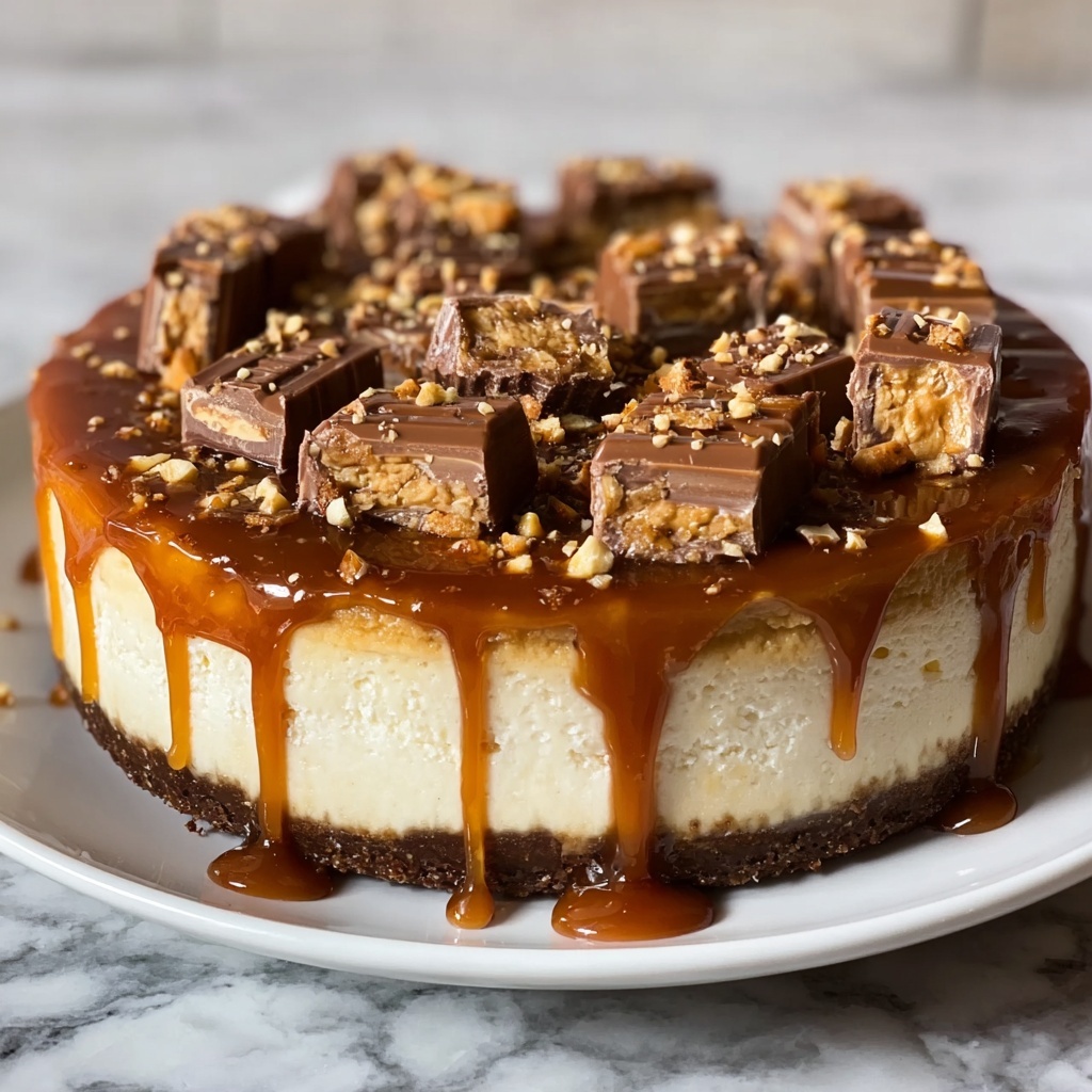 Pumpkin Snickers Cheesecake Recipe - Recipe Image