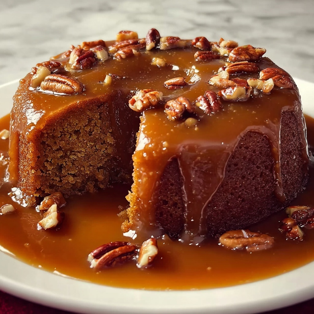 Maple Pecan Sticky Toffee Pudding Recipe - Recipe Image