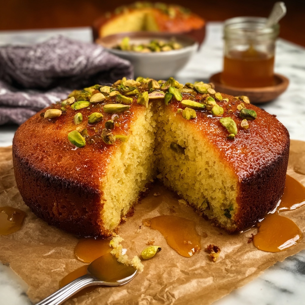 Cardamom Orange Zest Cake with Pistachio Crunch Recipe - Recipe Image