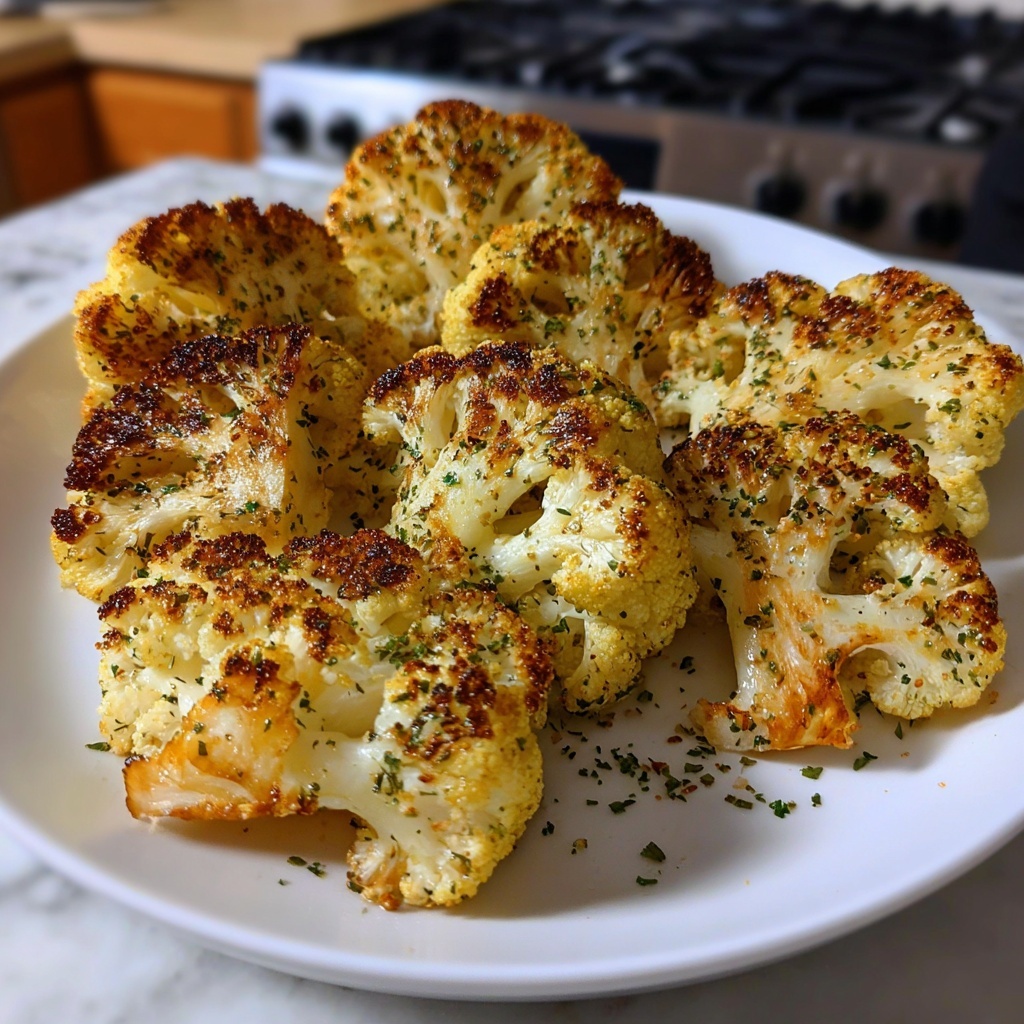 Crispy Baked Cauliflower Steaks Recipe - Recipe Image