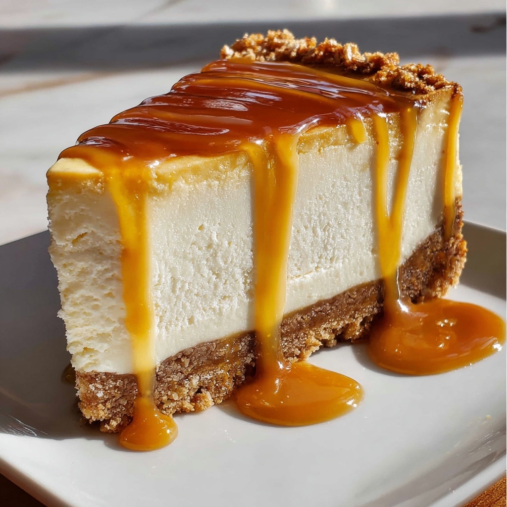 No Bake Salted Caramel Cheesecake Recipe for Sweet Bliss Recipe - Recipe Image