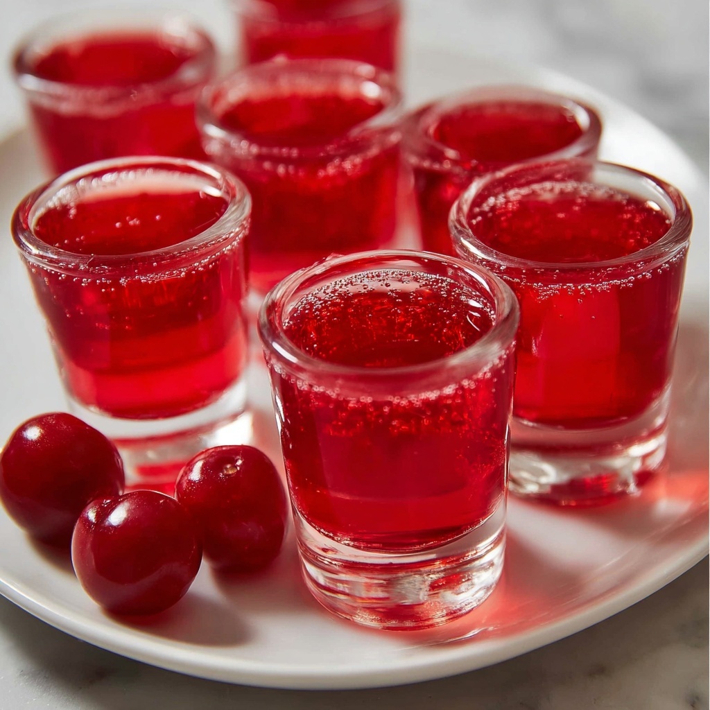 Cherry Coke Jello Shots Recipe - Recipe Image